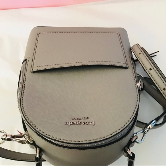 Mini Backpack Kate Spade convertible soft taupe - Picture 6 of 8